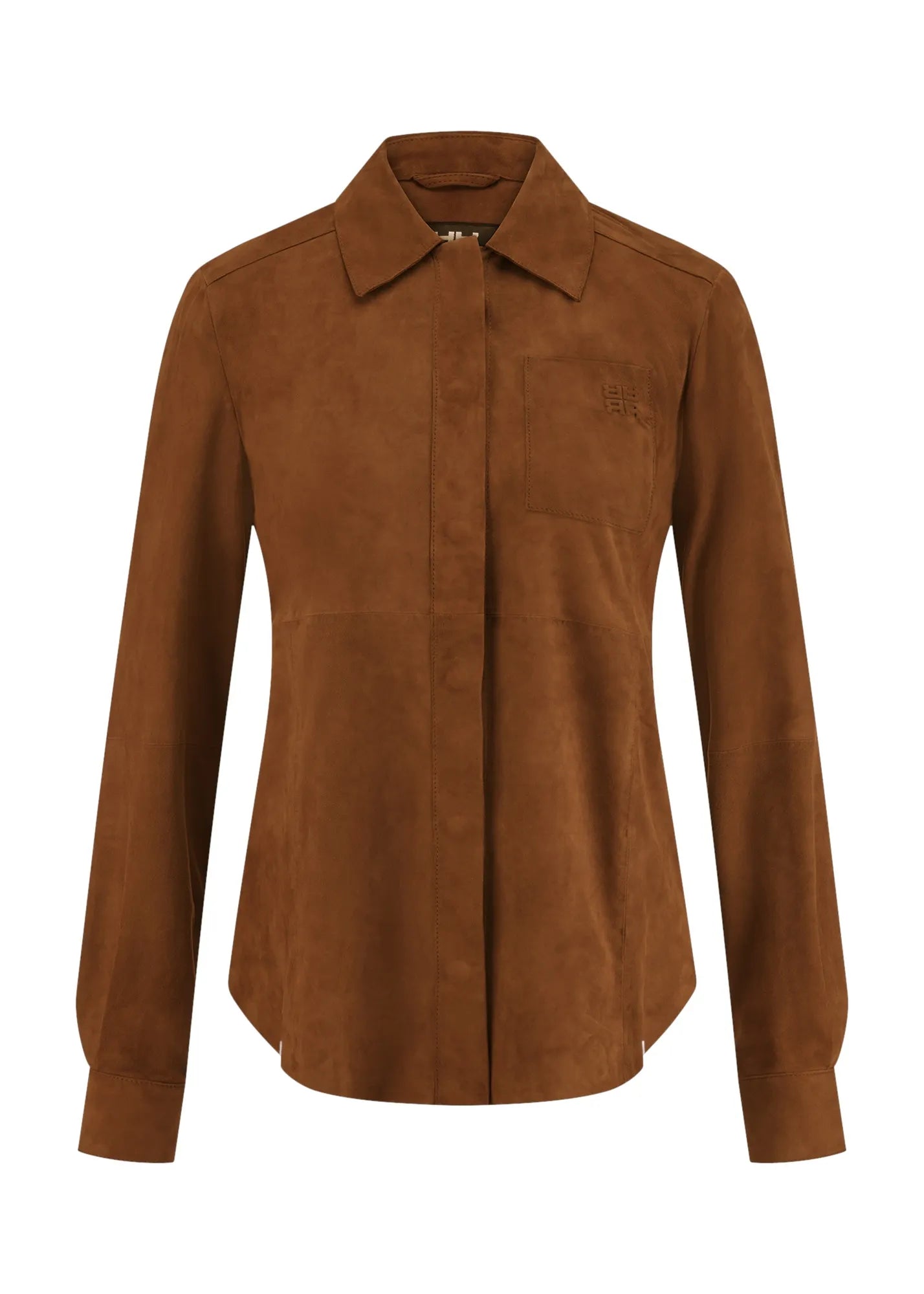 Bluse aus Leder