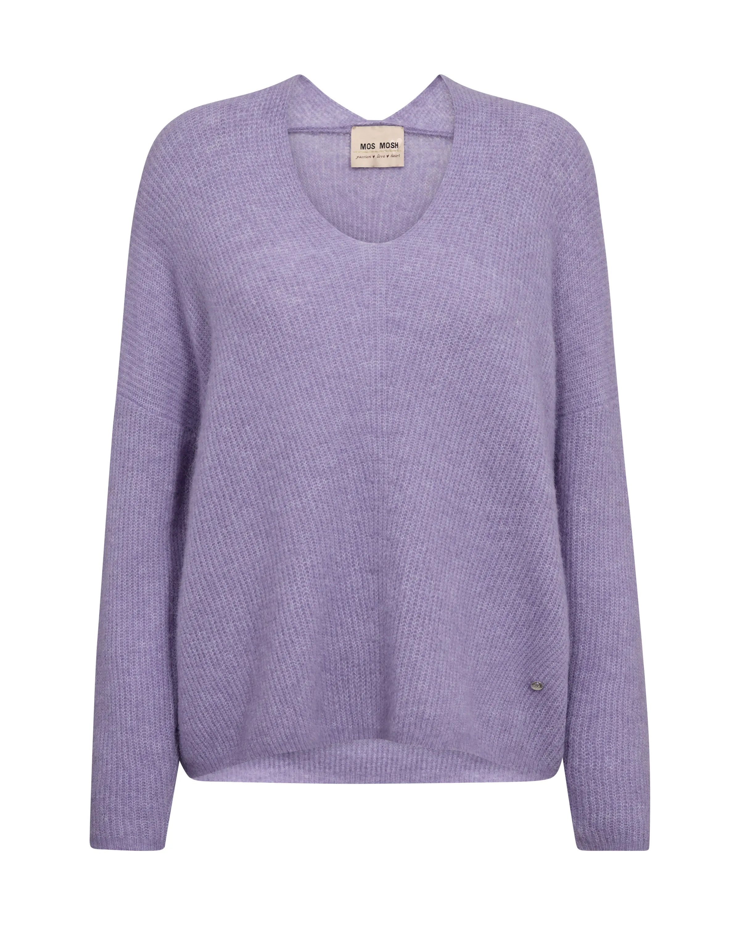 Strickpullover mit V-Ausschnitt