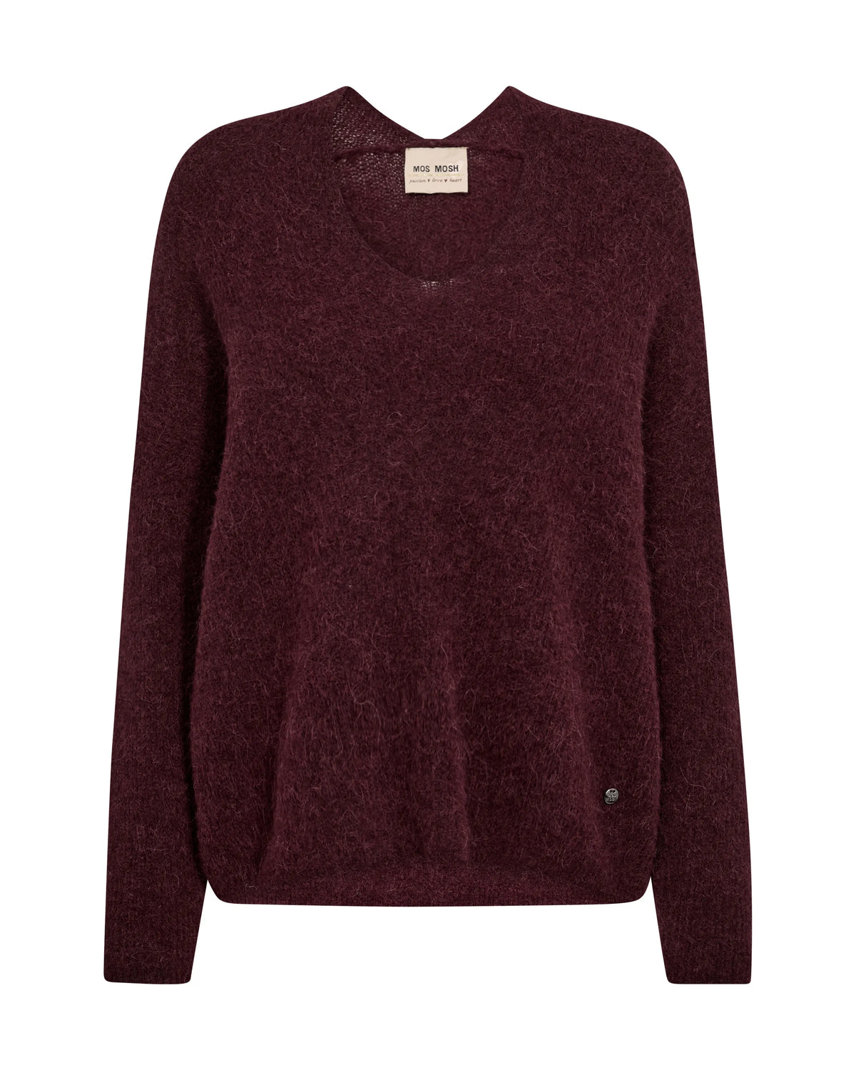 Strickpullover mit V-Ausschnitt