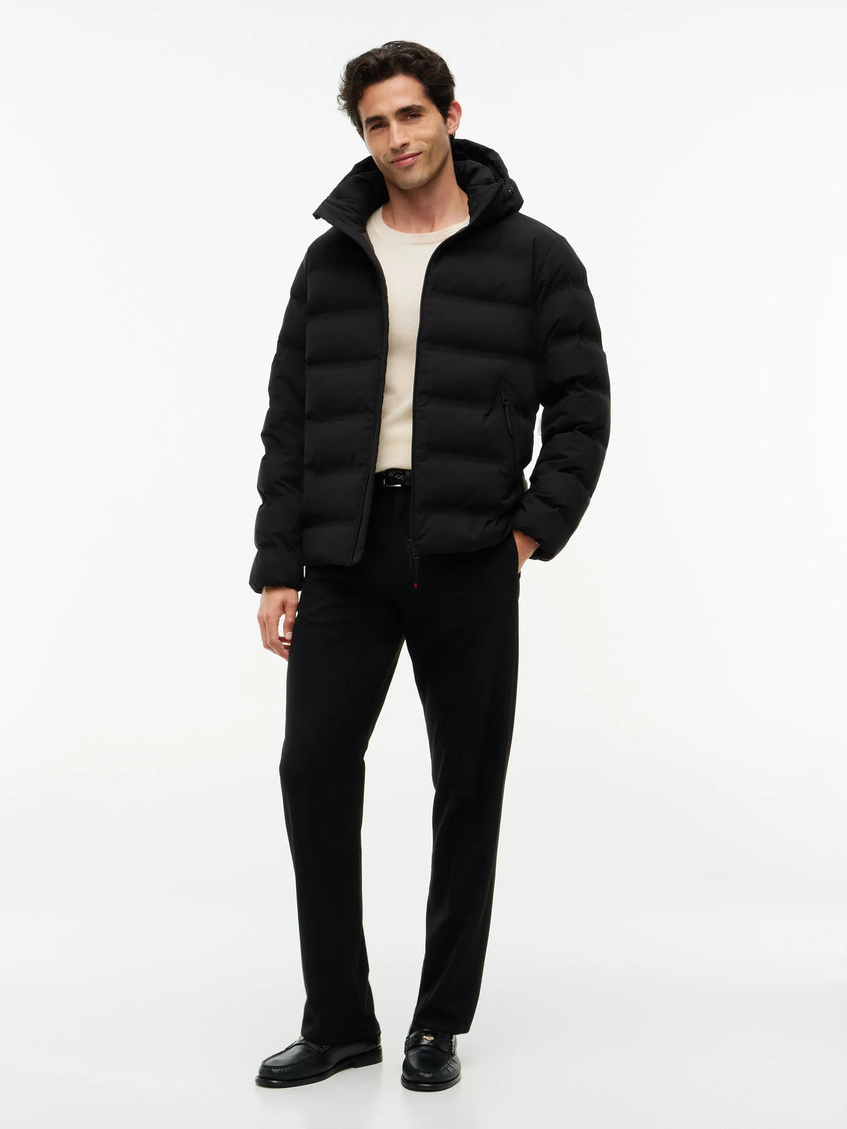 Steppjacke mit abnehmbarer Kapuze