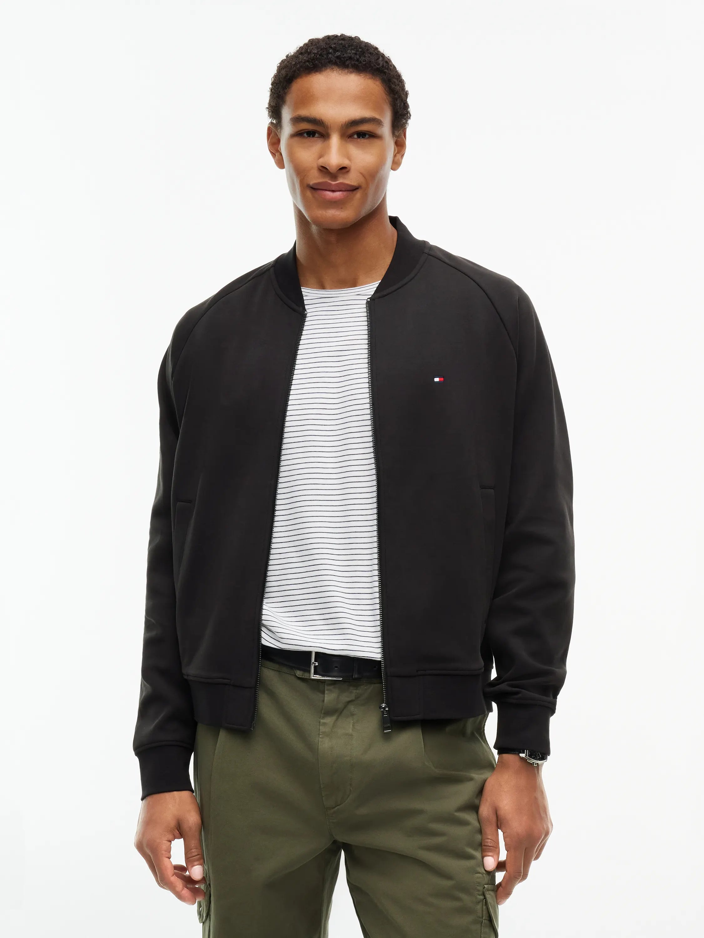 Sweatjacke aus Baumwollmix