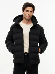 Steppjacke mit abnehmbarer Kapuze