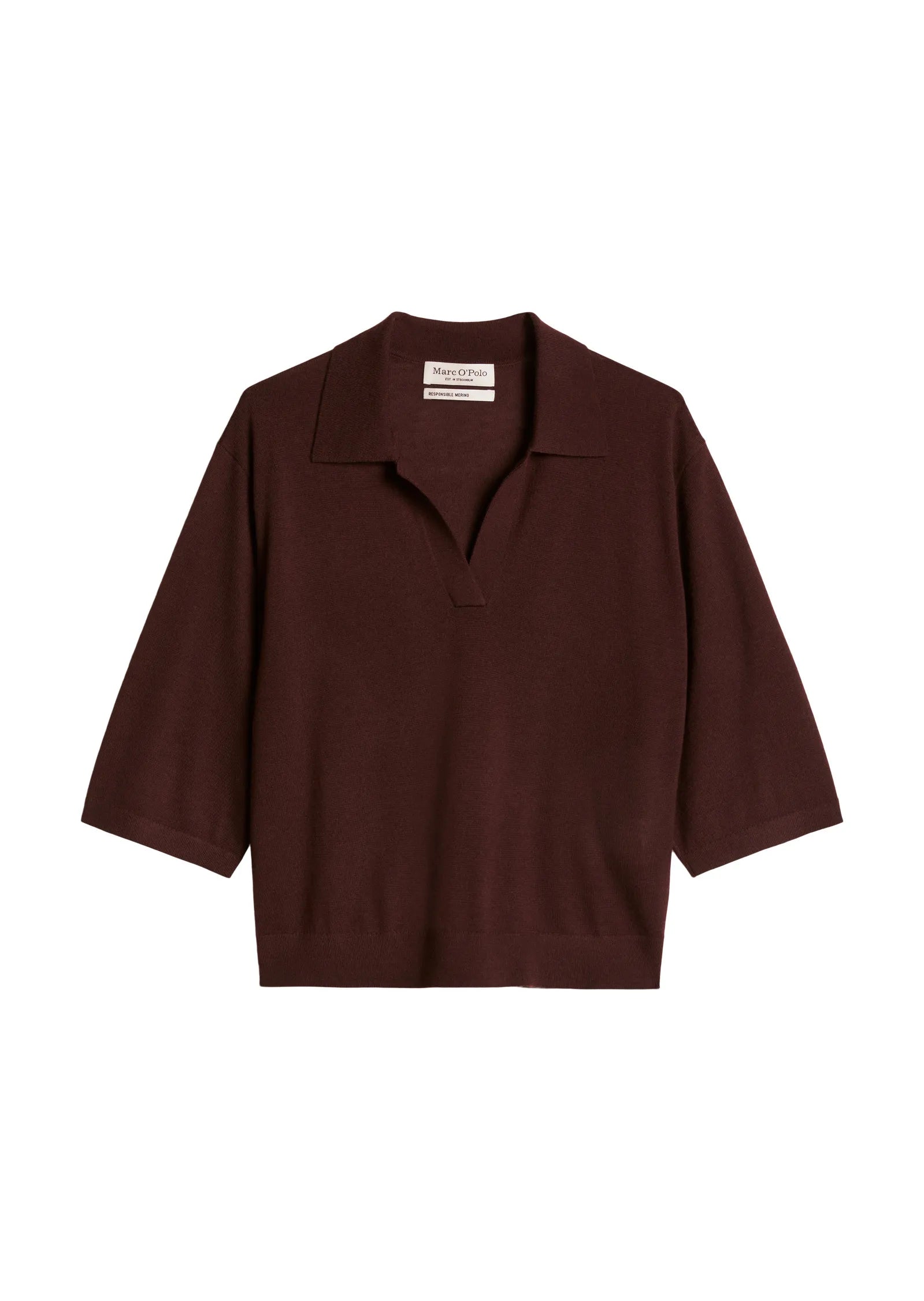 Strick-Poloshirt Loose Fit