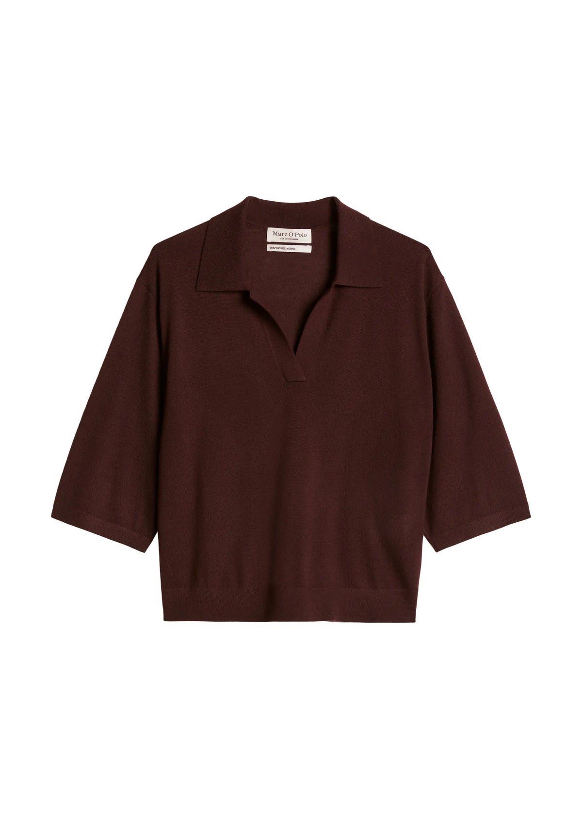 Strick-Poloshirt Loose Fit