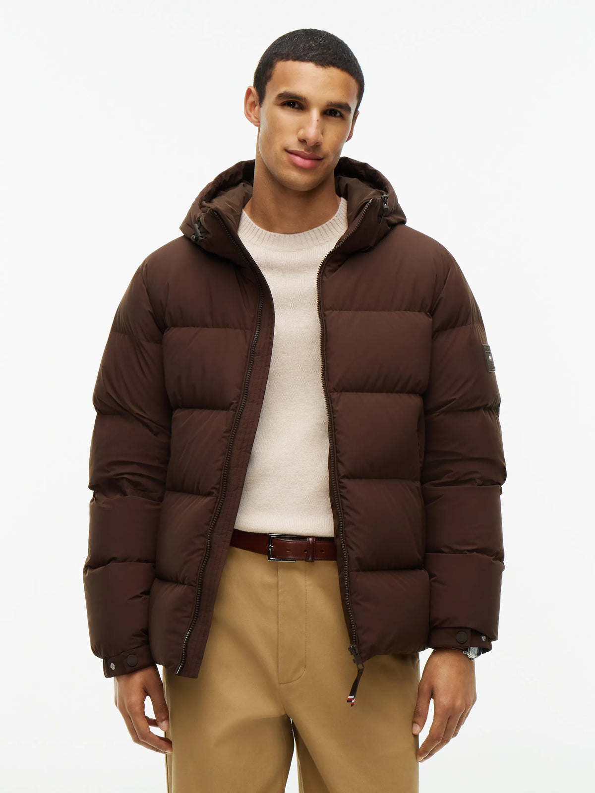Daunenjacke mit Kapuze