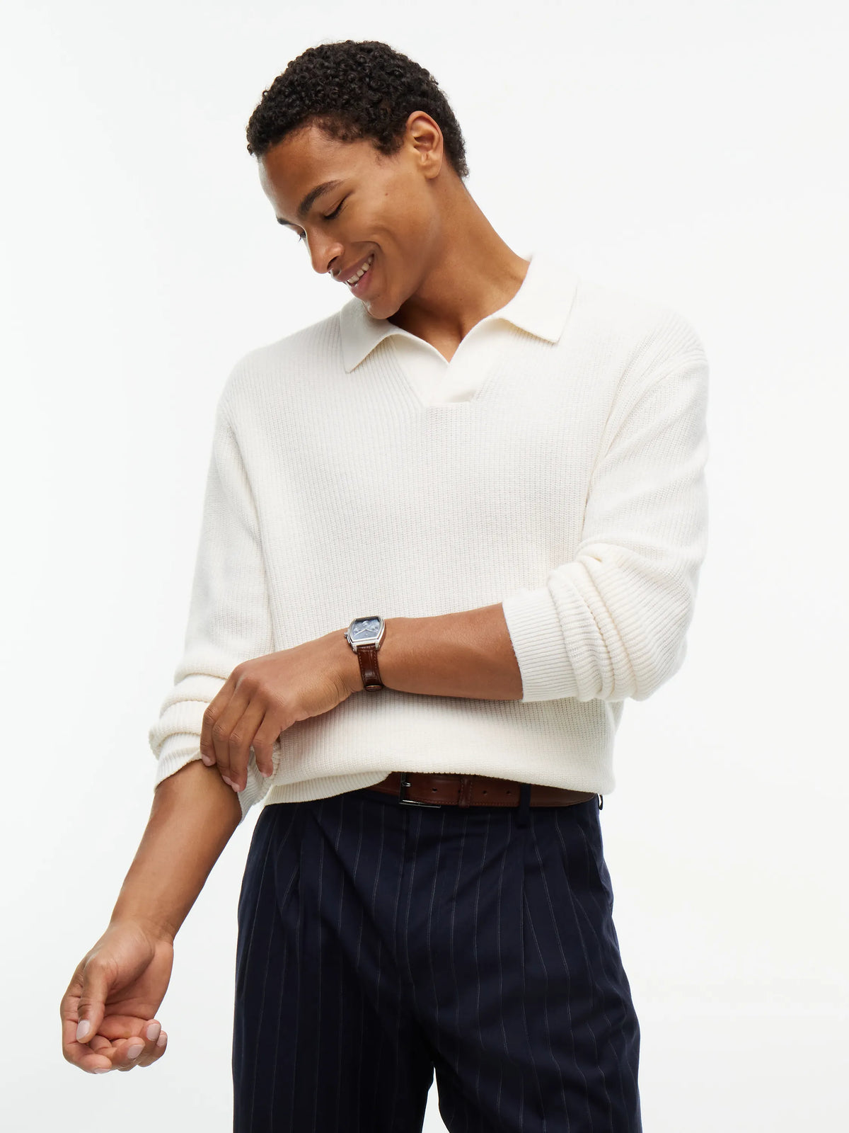 Strickpoloshirt FISHERMAN RIB