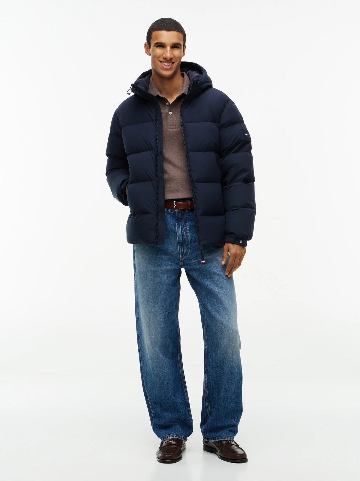 Daunenjacke mit Kapuze