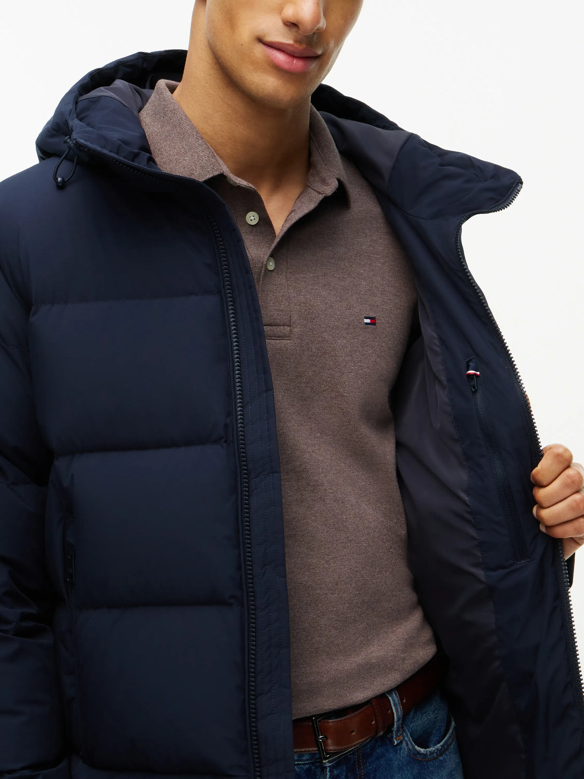 Daunenjacke mit Kapuze