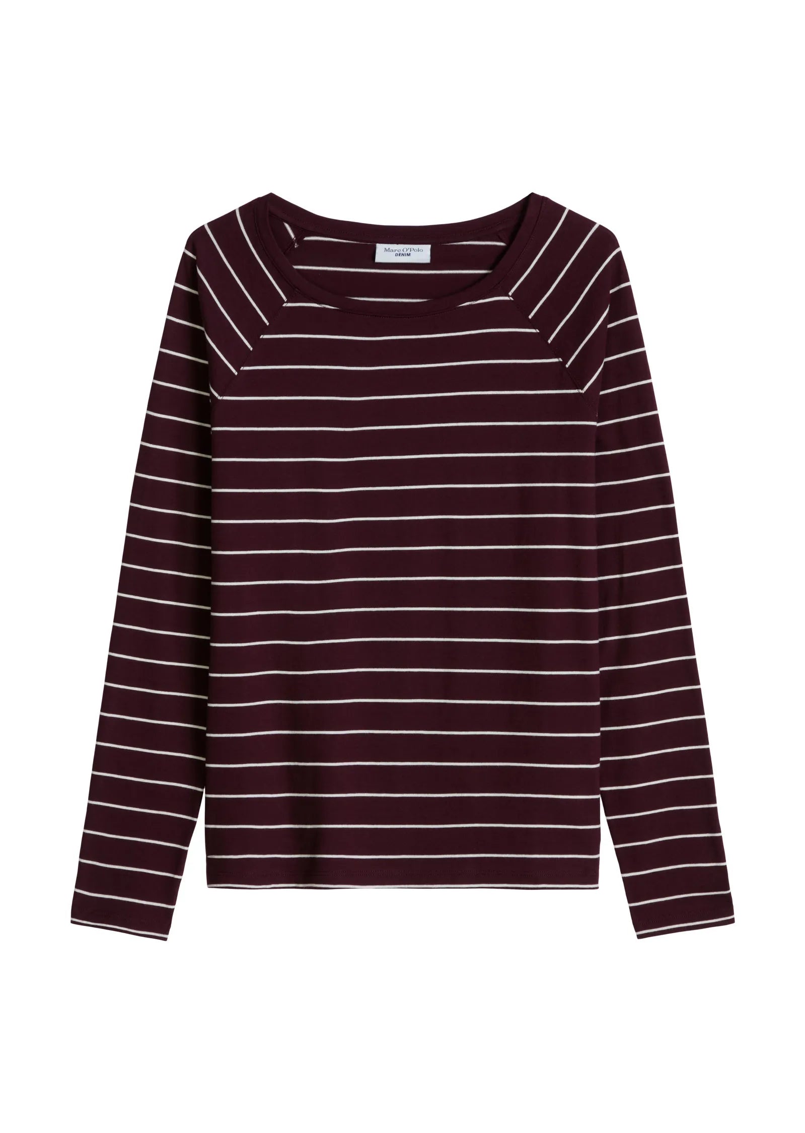 Langarmshirt aus Baumwolle gestreift