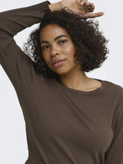 Langarmshirt VAL aus Rippstrick