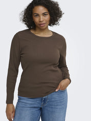 Langarmshirt VAL aus Rippstrick