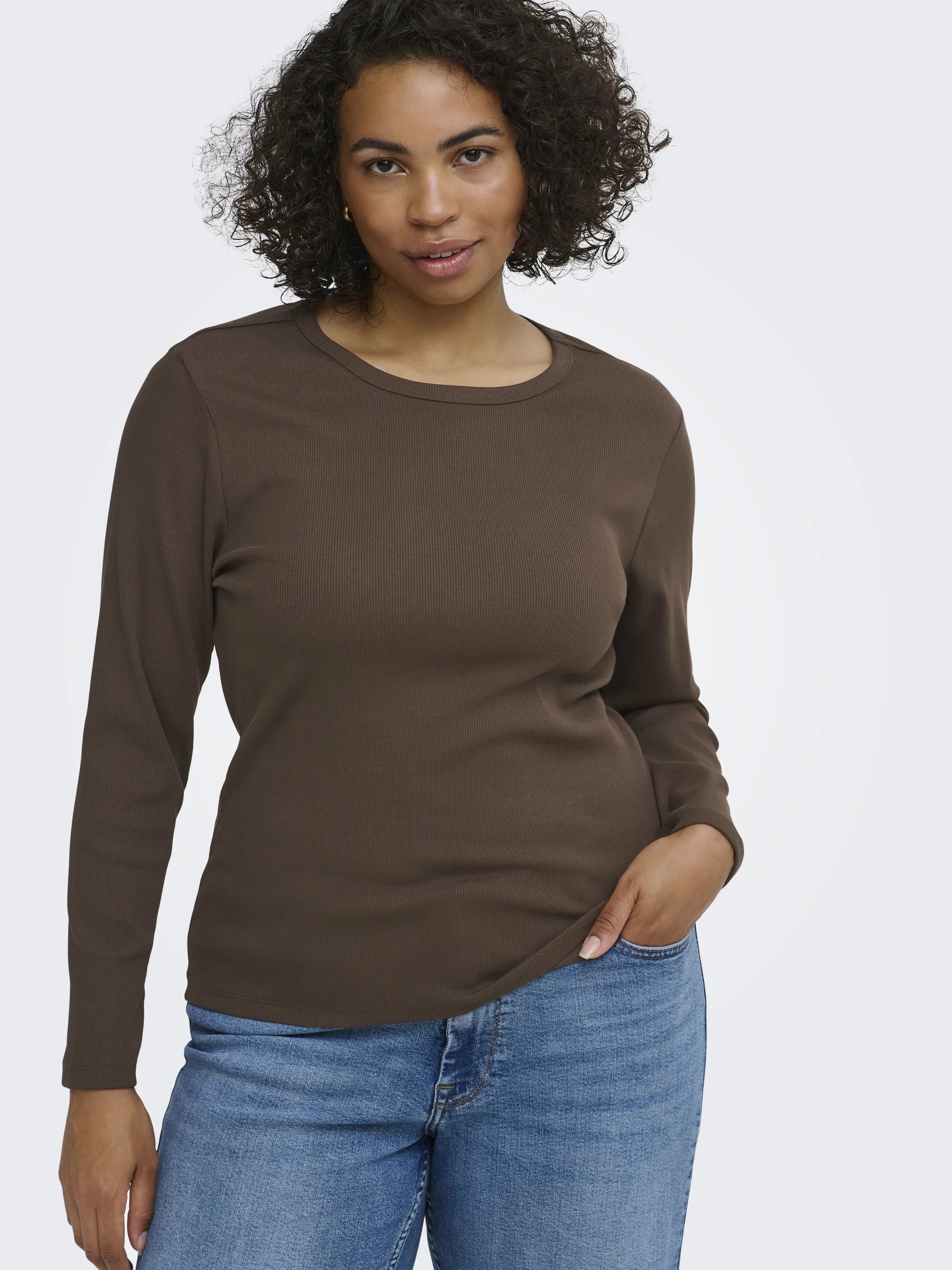 Langarmshirt VAL aus Rippstrick