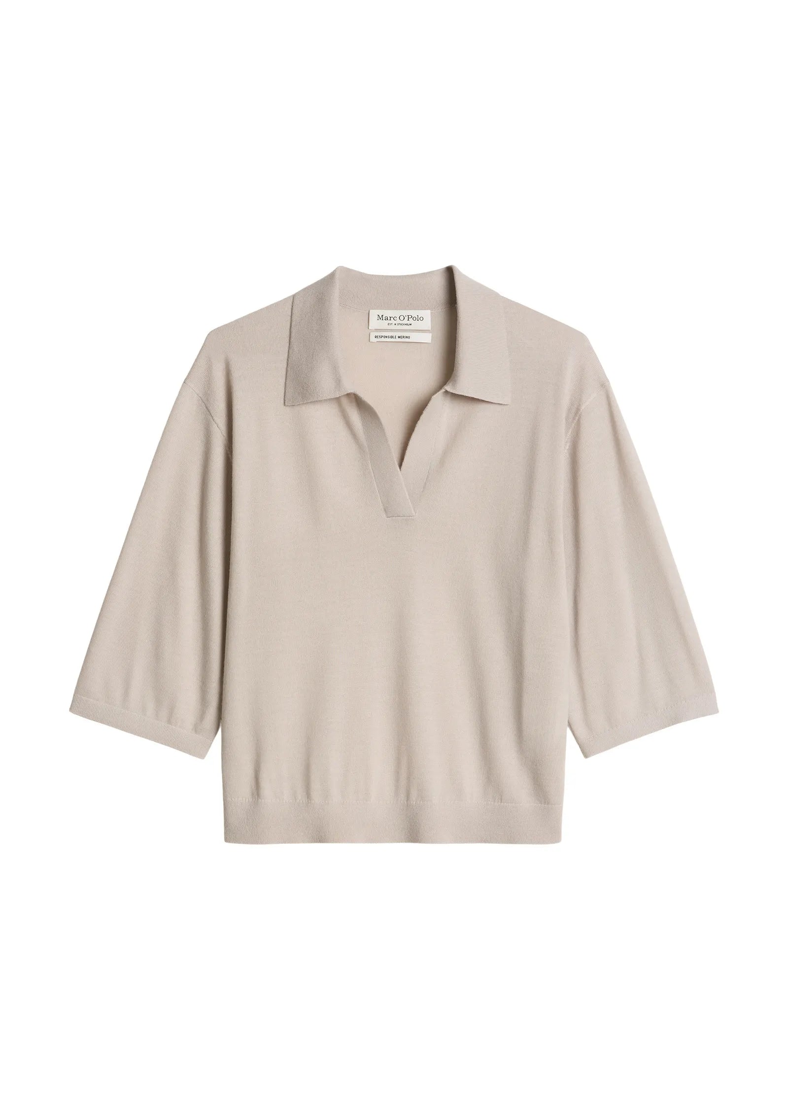 Strick-Poloshirt Loose Fit