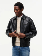 Lederjacke Regular Fit