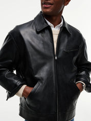 Lederjacke Regular Fit