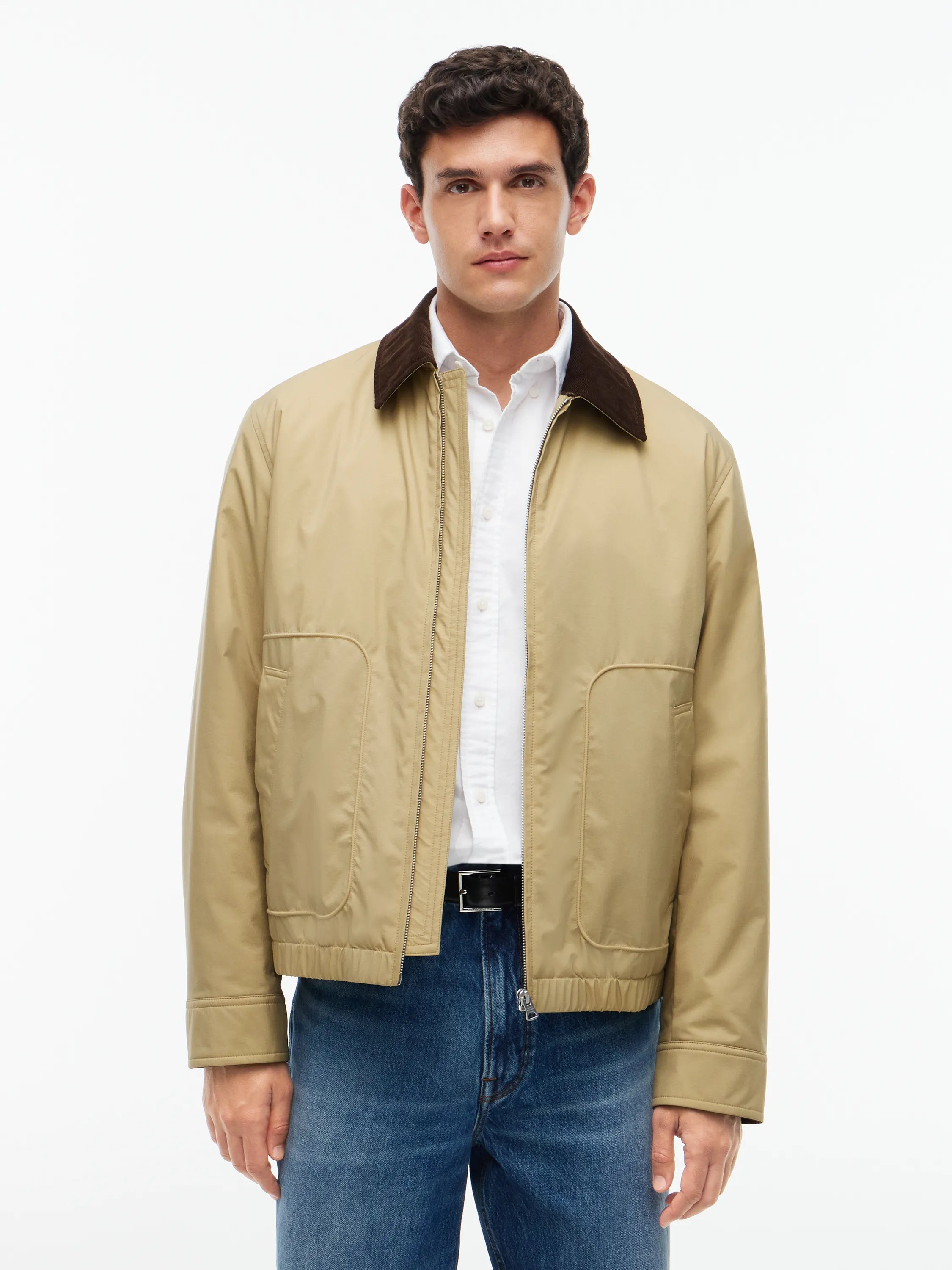 Steppjacke mit aufliegendem Kragen