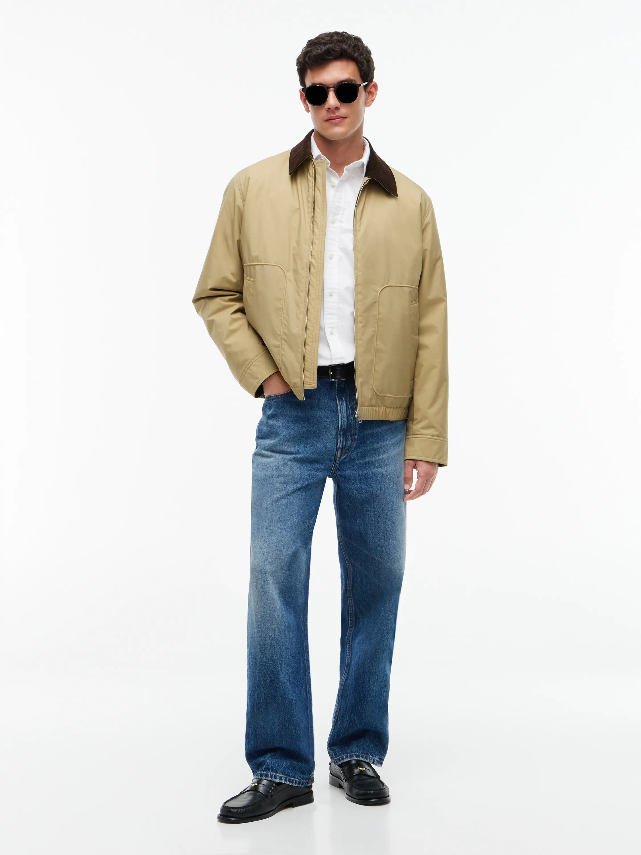 Steppjacke mit aufliegendem Kragen