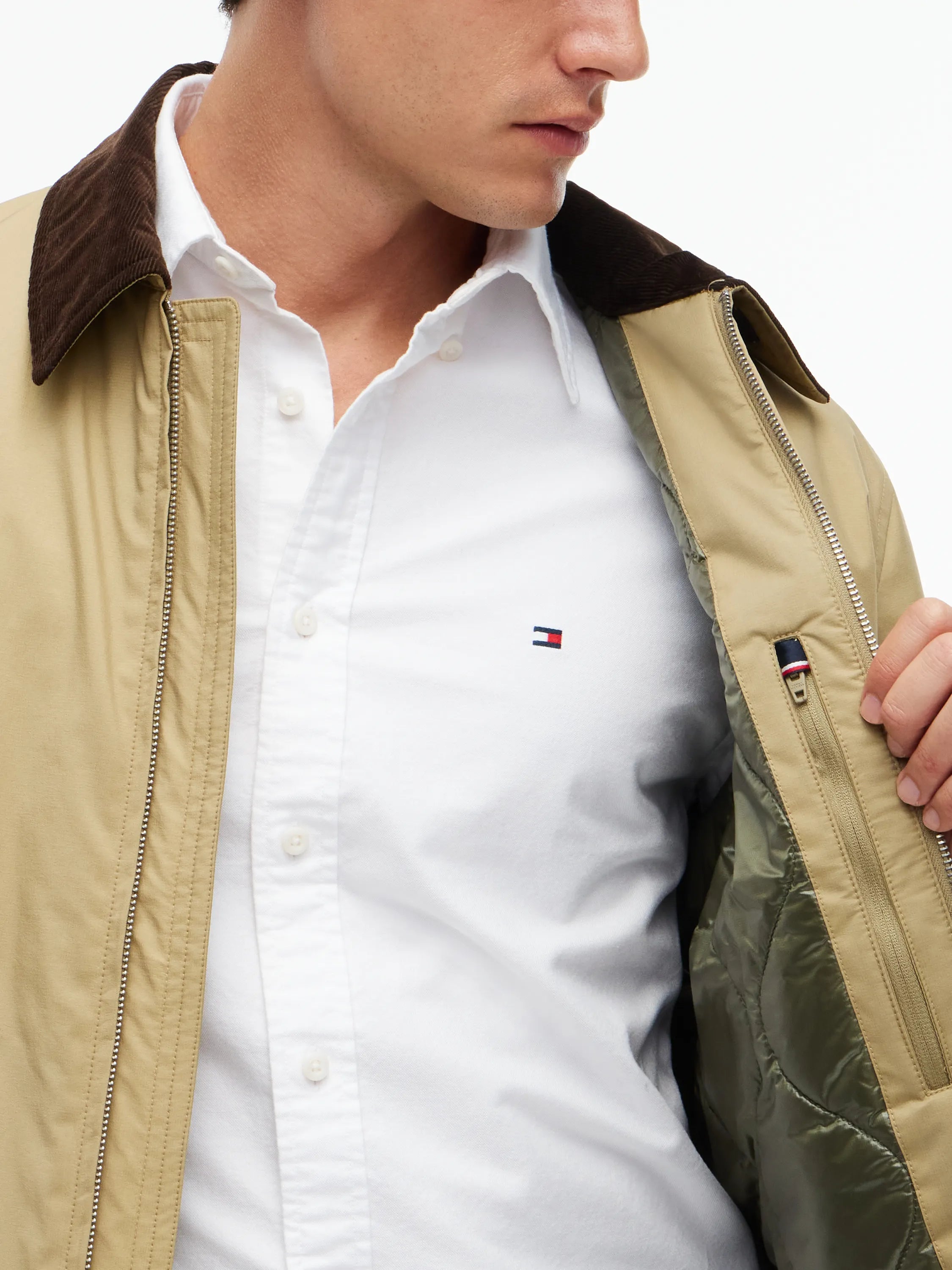 Steppjacke mit aufliegendem Kragen