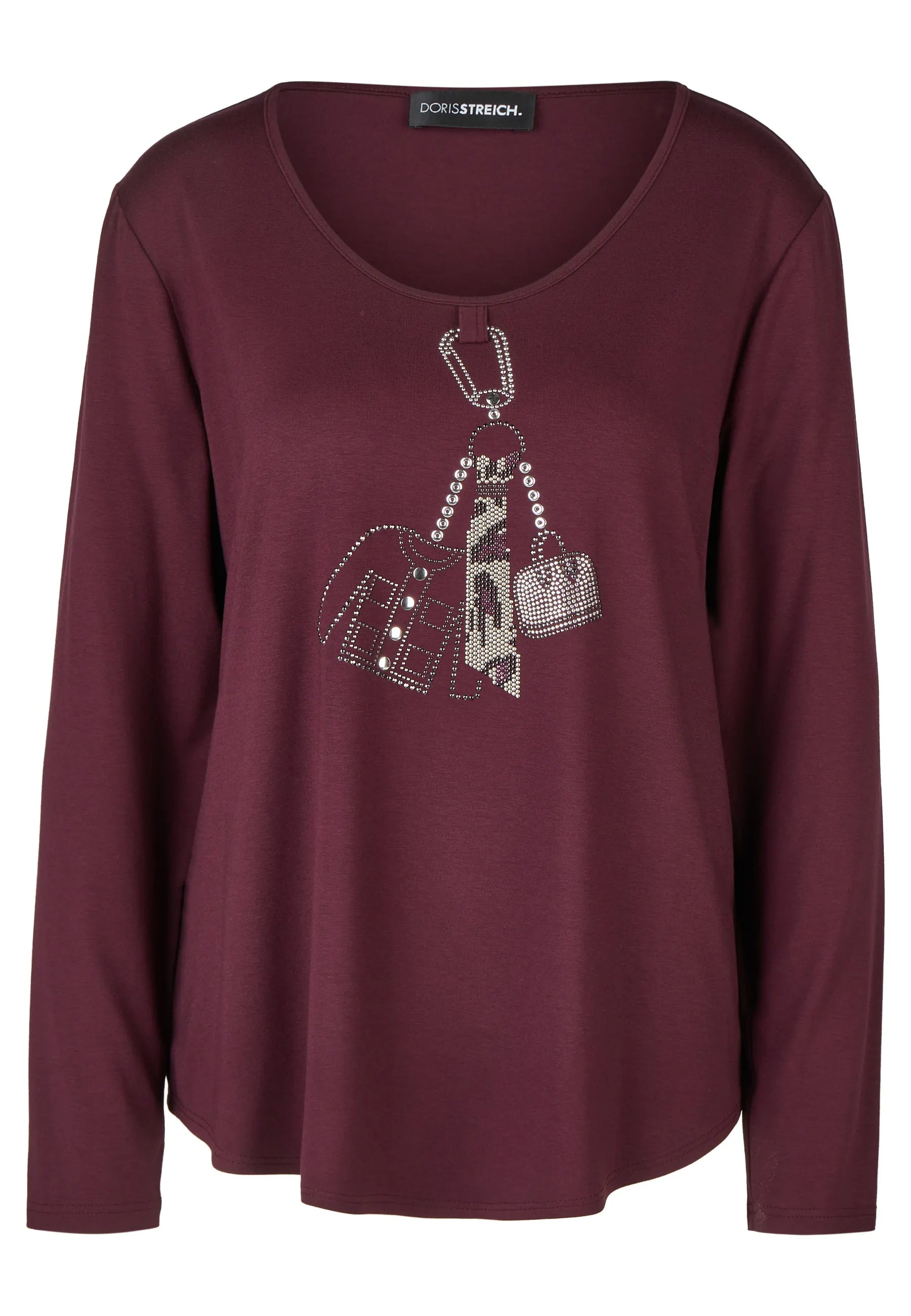 Langarmshirt aus Viskose