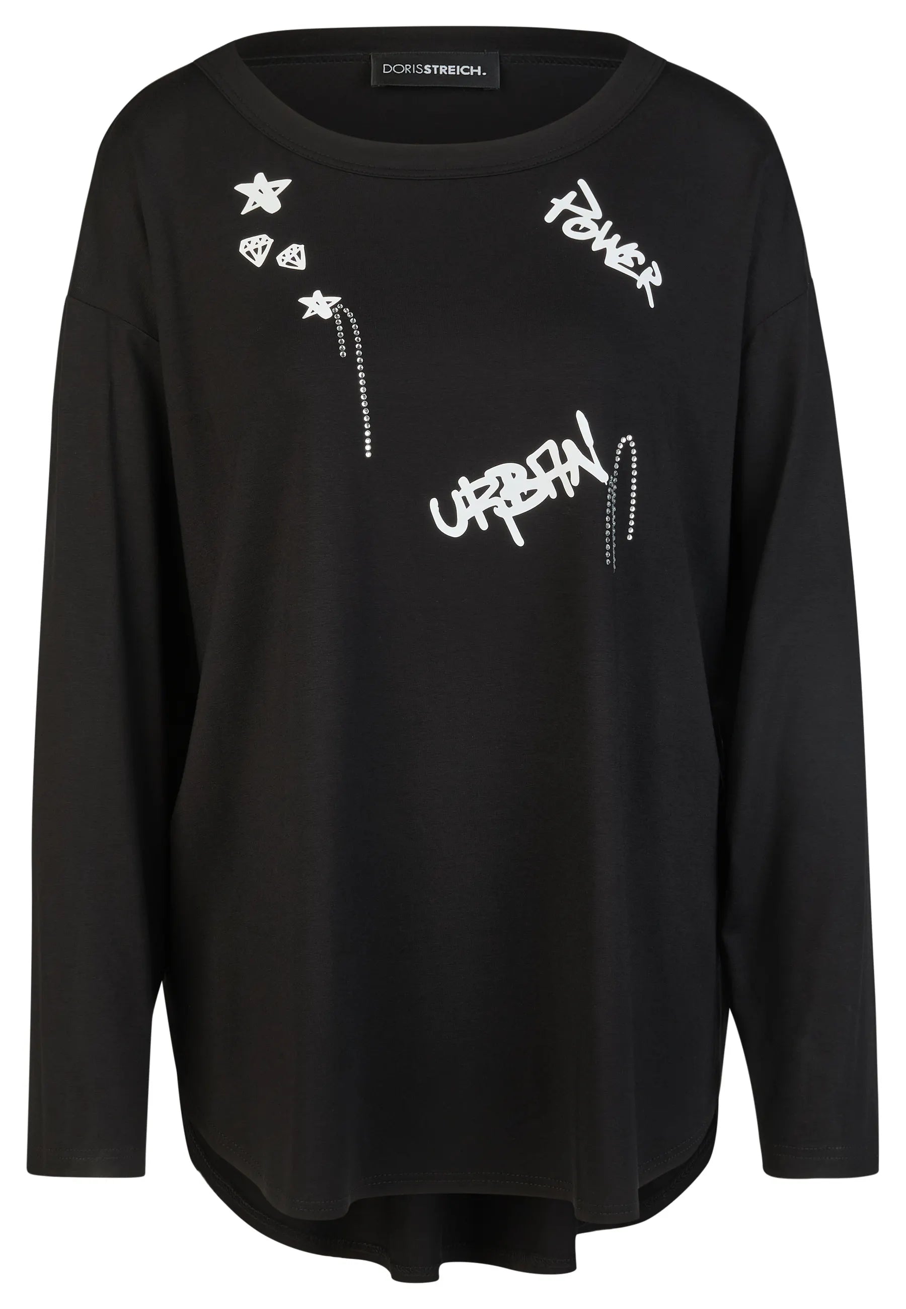 Langarmshirt aus Viskose