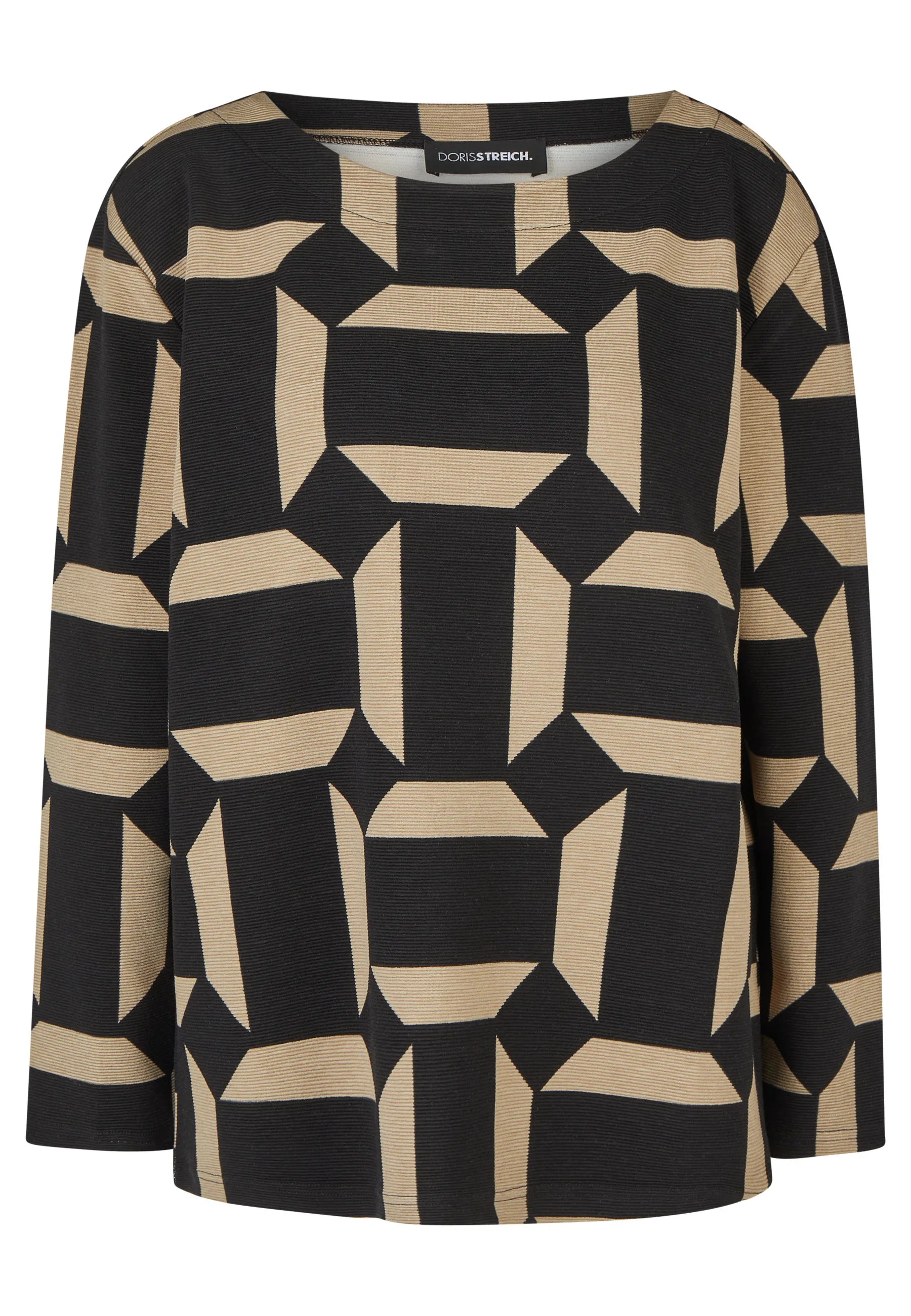 Sweatshirt gemustert