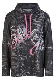 Sweatshirt mit Stehkragen