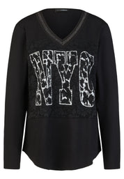 Langarmshirt aus Viskose