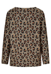 Sweatshirt mit Leoprint
