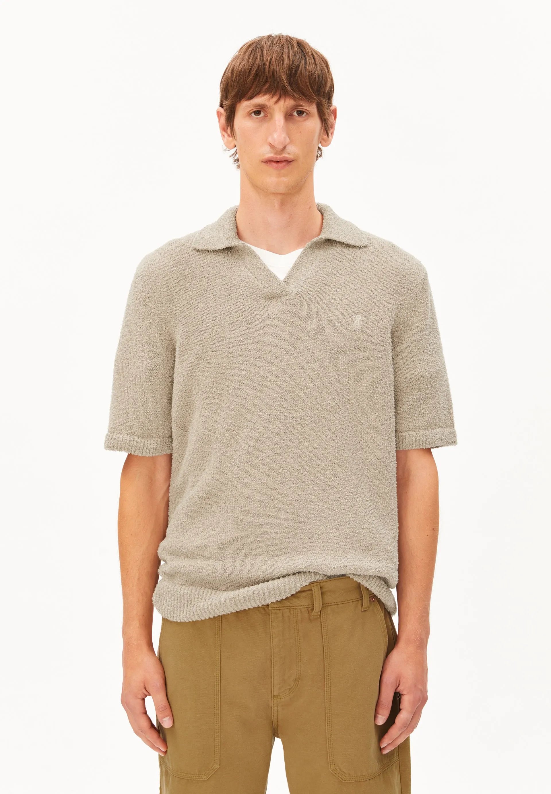 Poloshirt Regular Fit aus Bio-Baumwollmix