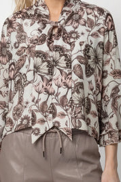 Schluppenbluse floral