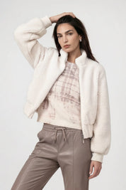 Teddyjacke mit Stehkragen
