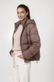 Steppjacke mit Kapuze