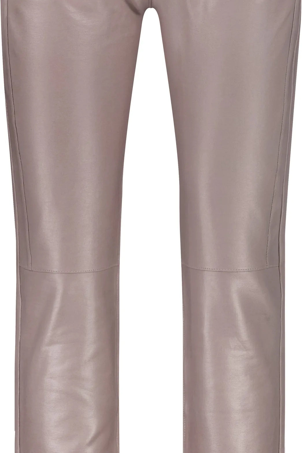 Hose Straight Leg in Lederoptik