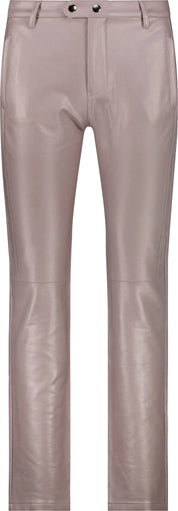 Hose Straight Leg in Lederoptik