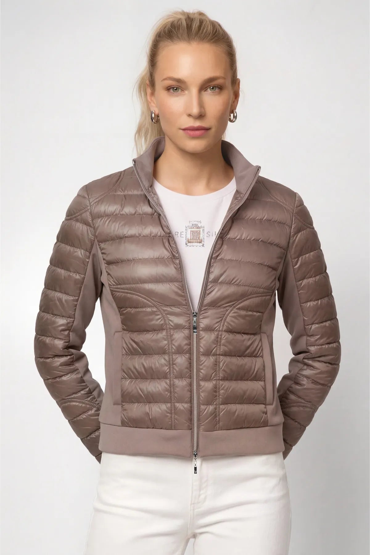 Steppjacke mit Stehkragen