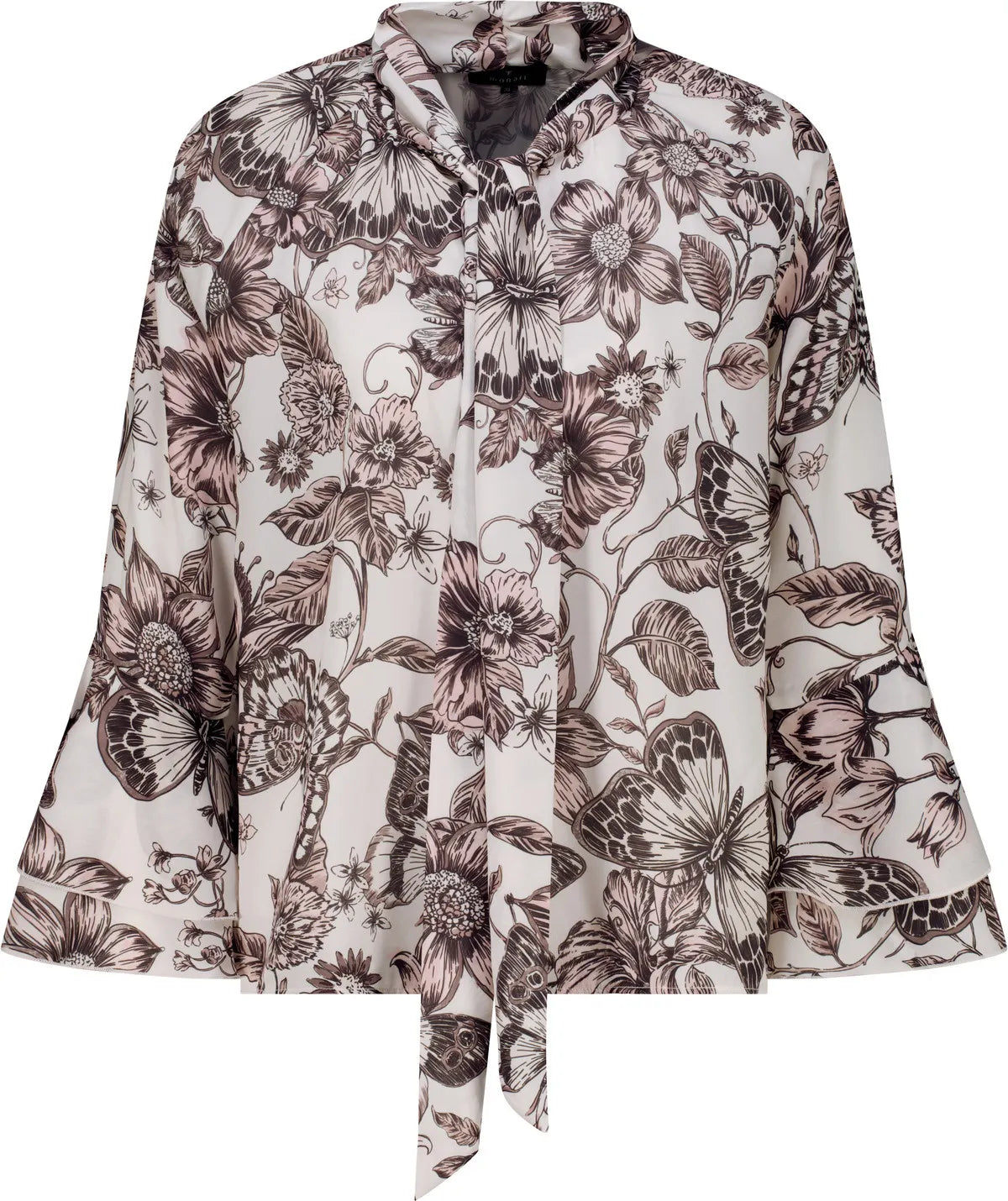 Schluppenbluse floral