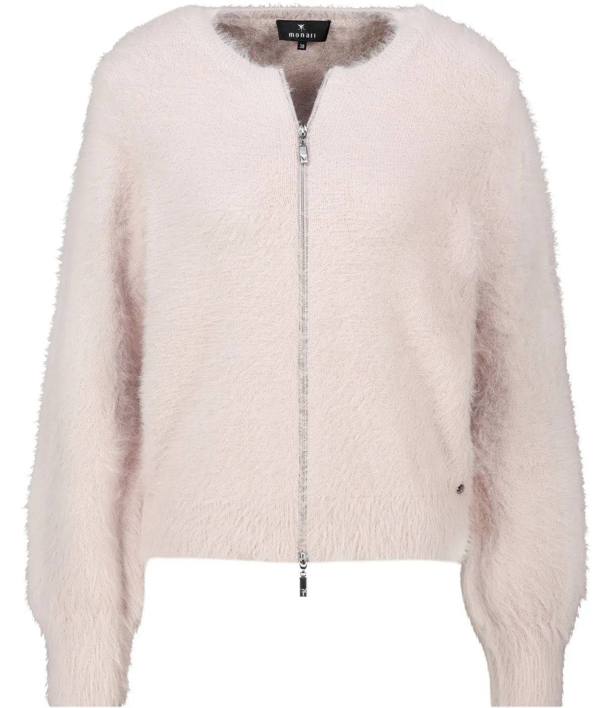 Strickjacke mit Rundhalsausschnitt