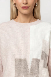 Strickpullover gemustert