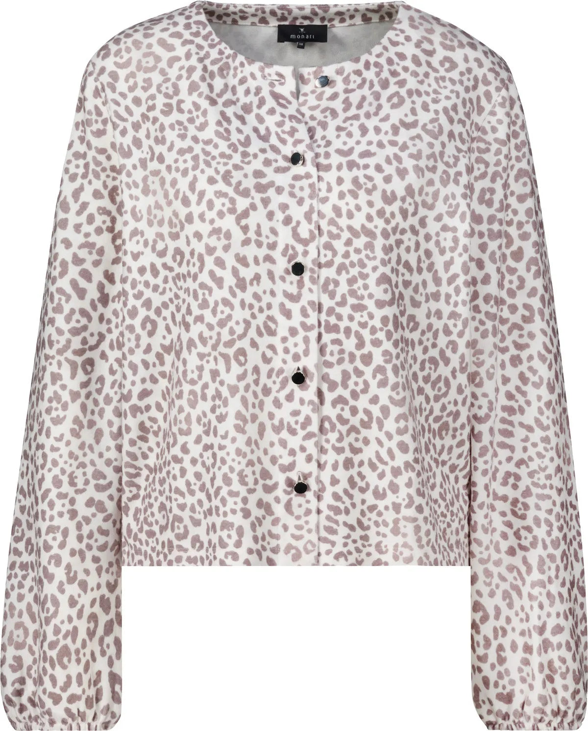 Strickjacke mit Leopardenmuster