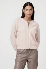 Strickjacke mit Rundhalsausschnitt