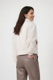 Teddyjacke mit Stehkragen