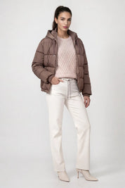 Steppjacke mit Kapuze