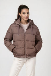 Steppjacke mit Kapuze