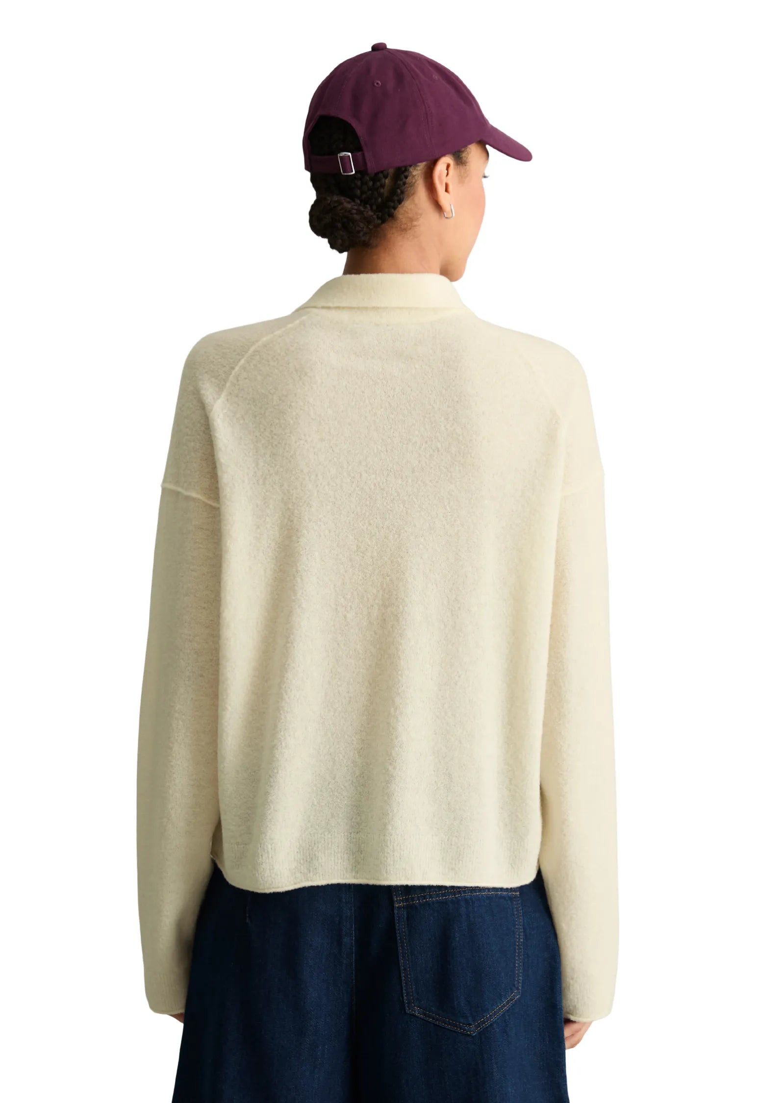 Strickpullover mit Polo-Kragen