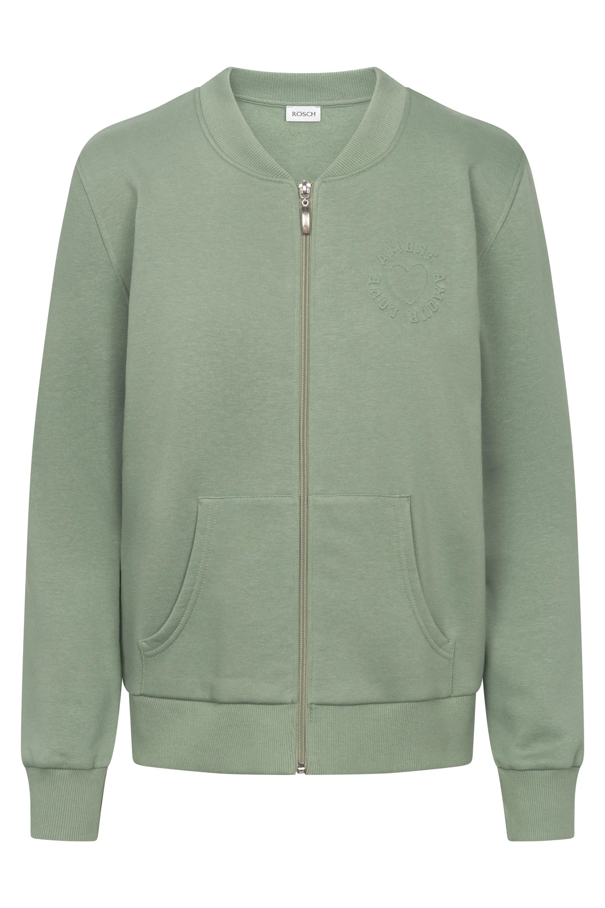Sweatjacke aus Baumwollmix