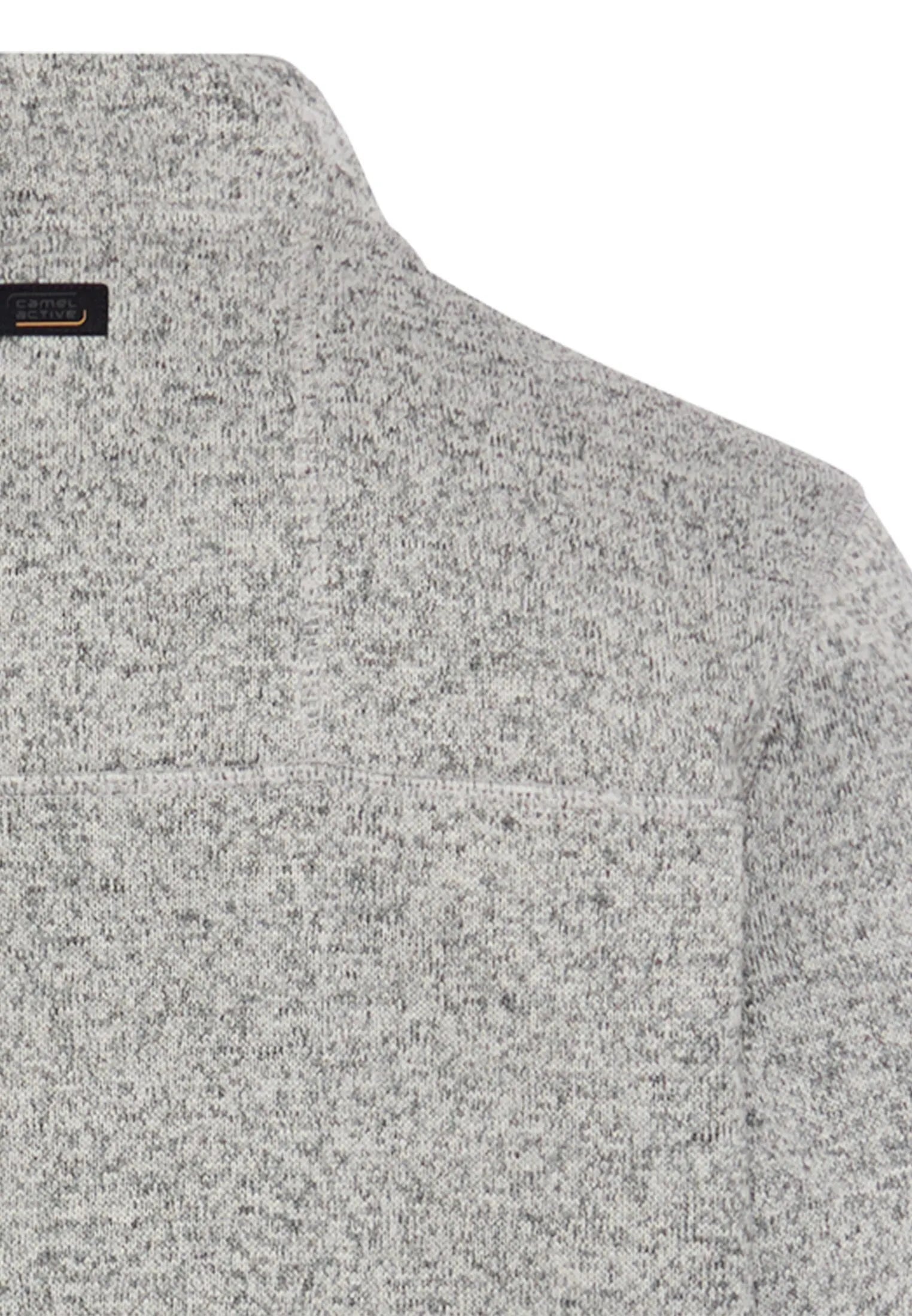 Fleecejacke mit Stehkragen