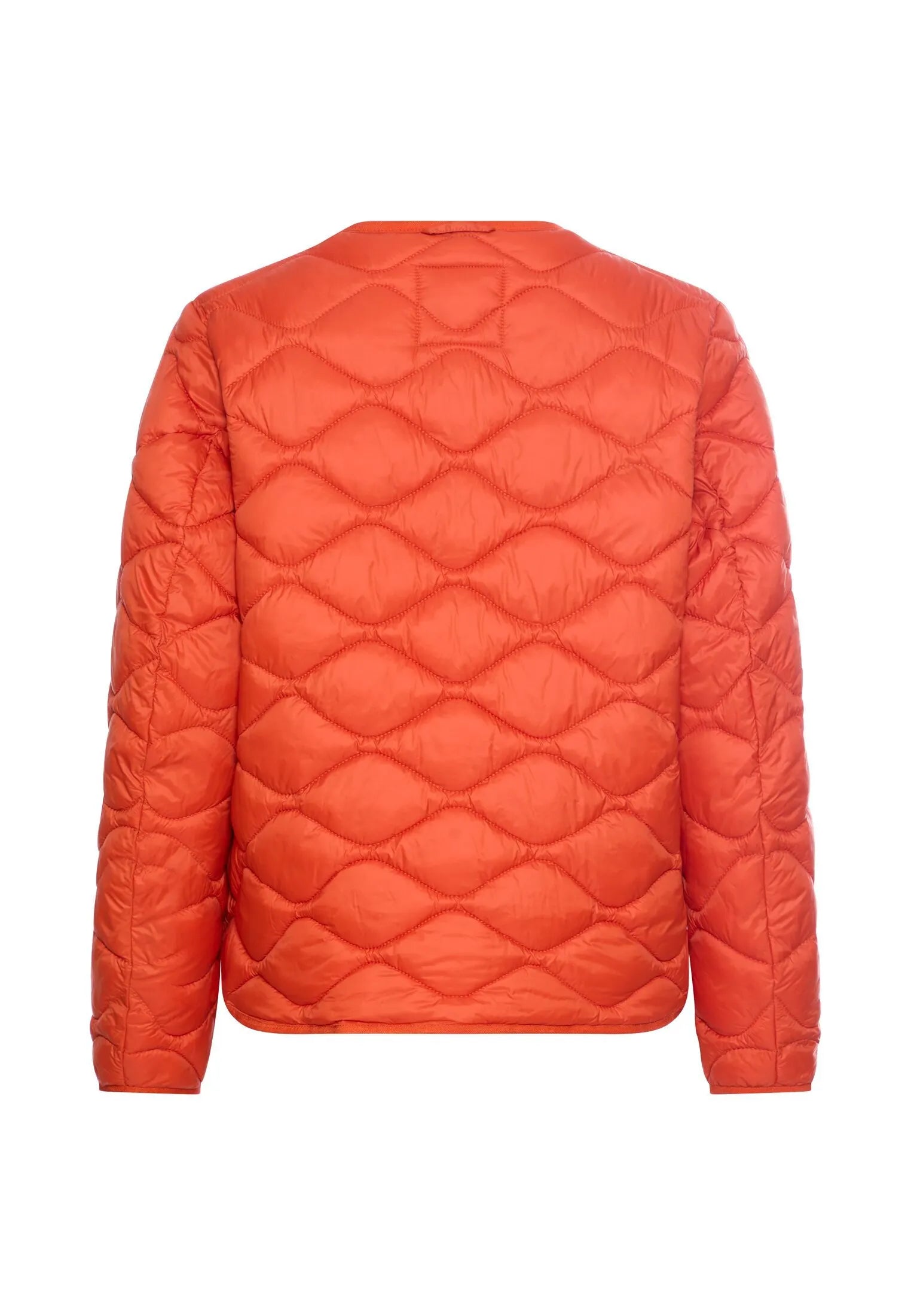 Steppjacke mit Rundhalsausschnitt