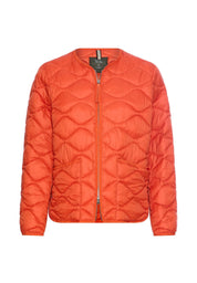 Steppjacke mit Rundhalsausschnitt