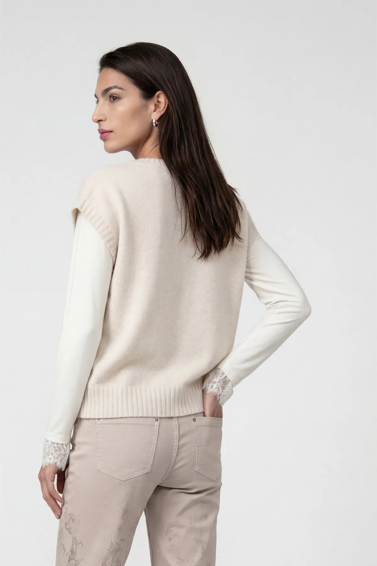 Strickpullunder mit Lurex