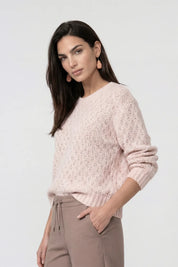 Strickpullover mit Rundhalsausschnitt